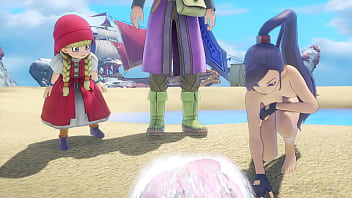 Preview 1 of Www Eporner Grany Com - Dragon Quest XI Nude Scenes [Part 13] - Meet Michelle on The Strand