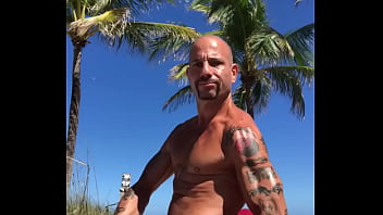Preview 3 of Slav Pain - POSING AT BEACH