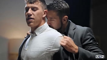 Preview 1 of Big Mother X - Suit Up/ MEN / Dante Colle,  Paul Canon  / stream full at  www.sexmen.com/kiss