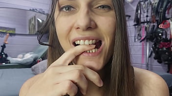 Preview 4 of Real Brother And Sister Fuck - Black bubble gum loud chewing (asmr)