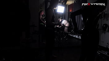 Preview 1 of Jinekolog Sex Scandal - Latexboy Rigged On Tiptoes - BtS - 13:04min,  Sale: $8