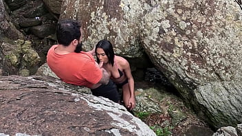 Preview 3 of Friend Sister Said To Have Sex - Cuzinho da Bonequinha Trans Bem Apertadinho na Praia Escondida