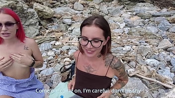 Preview 2 of Ass Spitroa - Pickup on the Beach ended with an orgy in a Public place!