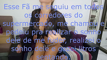 Preview 1 of Fucking Awesame - Fui socada por um f&atilde_ que me seguiu no supermercado