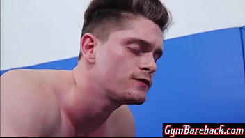 Preview 3 of Katerina Kay Interracial - Sports Jock bareback in the gym- GymBareback.com