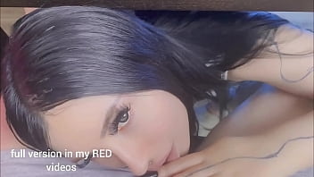 Preview 1 of Help Bbw - Blowjob from Stepsister under the table