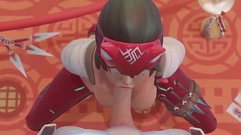 Preview 2 of Biutfull Girl - Overwatch Kiriko porn compilation 2023