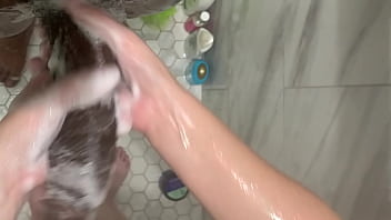 Preview 3 of Aunty Her Nephew - Hot Curios 18 Year Old Teen Enjoys Cleaning Stepbrother Monster Cock ! She Made His Big Dick Cum Twice In 5 Minutes