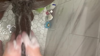 Preview 4 of Aunty Her Nephew - Hot Curios 18 Year Old Teen Enjoys Cleaning Stepbrother Monster Cock ! She Made His Big Dick Cum Twice In 5 Minutes
