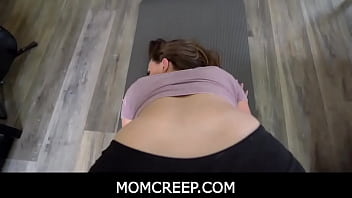 Preview 2 of Wood Post - MomCreep - Stepmom blows stepson because his fiancee doesn&#039_t want to fuck - Chanel Preston