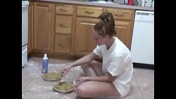Preview 1 of Telugu Xnxx Roja - Perky hottie with big round boobs creams up her gorgeous body on the floor in a fetish scene