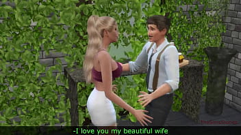 Preview 1 of Dutch Pizza - The sims 4, Kinky housewife cheating on her husband with his friend