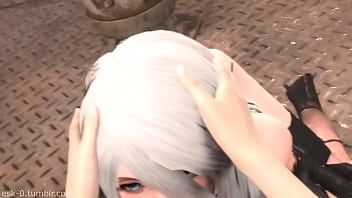 Preview 2 of Nadia Ali Sey Xxx - Nier: Automata - Siempre supe que A2 era una experta en dar chupadas