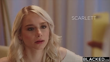 Preview 1 of Color Climax Studio Screw - BLACKED Cheating petite Blonde Scarlett devours Jax&#039_ BBC