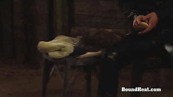 Preview 4 of Anjali Rio - Bound Submissive Lesbian Slave Whipped And Fingered By Dom Mistress