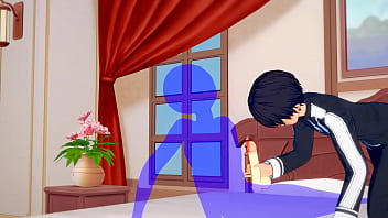 Preview 2 of Sex Dlm Bas - Sword Art Online Yaoi - Kirito Handjob and anal with creampie - Sissy crossdress Japanese Asian Manga Anime Film  Game Porn Gay