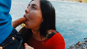 Preview 2 of New Blackcom Xxx Video 2018 - Arriesgado blowjob apasionado en la naturaleza al aire libre