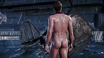 Preview 1 of Anal Cawgar - Hot naked 3D male character in game