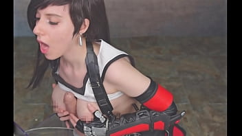 Preview 2 of Silicone Sex Doll Lesbian - Tifa Lockhart Shows You A Good Time