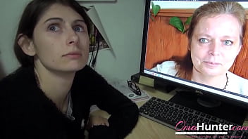 Preview 1 of Wird Hips - OMAHUNTER Teen And Her Lover On Search For Mature Lady