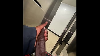 Preview 2 of Sareesex Indian - Cumshot In Womens Publc Restroom (Open Door)