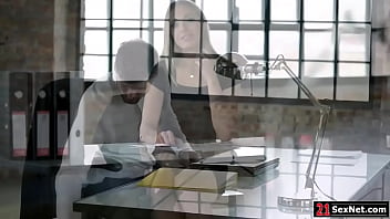 Preview 1 of Xxxvideo Sei - Guy ass fucking small tits office mate