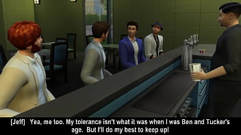 Preview 1 of Yumami Asama - The Girl Next Door - Chapter 11: Ben&#039_s Bachelor Party (Sims 4)
