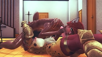 Preview 2 of Futa Club 2 - Furry Hentai - Futanari Fawn girl having sex with Tiger Futanari - Japanese Asian Manga Anime Film Game Porn