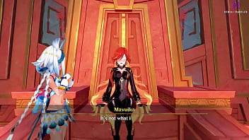 Preview 1 of Molly Olie - Genshin Impact: Orgy in Natlan hall of heroes. (Mavuika,  Xilonen,  Chasca,  Mualani,  Iansan Adult,  Kachina Adult)