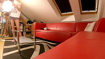 Preview 2 of Xnxxxxvideos - Pussy Party with Hot Tight Blonde and Brunette Babe for showing Ass and Crossed Legs in Miniskirts