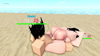 Preview 3 of Jalini Xxx - Follando a mi amiga en la playa Roblox