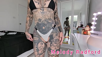 Preview 4 of Girl Flashes Boobs For Money - Sexy Sweet G String and Micro Bikini Try On Haul