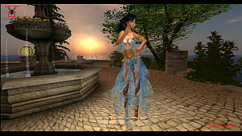 Preview 2 of Ssx Pjt - FANTASY GIRL BLUE BELLY DANCER