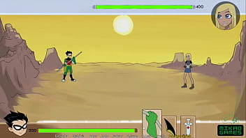 Preview 4 of Village Bhabi Sateen Big Fuck - Teen titans ep 20 Conhecendo a mulher mais forte do jogo Pantha