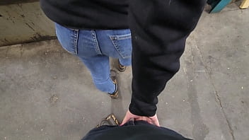 Preview 1 of Haris Is Girls Xxx - coworker dogged in public at work creampie