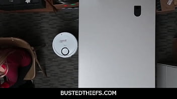Preview 1 of Cassandra Nix Joi - Horny Security Officer Fucks Hot Blonde Teen stepdaughter Sierra Nicole In Front Of Her Shoplifting Stepmom