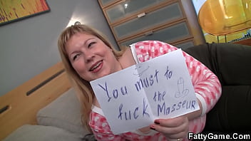 Preview 1 of Horse Xnxx Girle - Massive boobs chubby blonde seduces a masseur