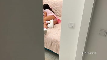Preview 1 of Nina Elle Favorite Student - Cum on stepsister&#039_s pussy and panties. Creampie