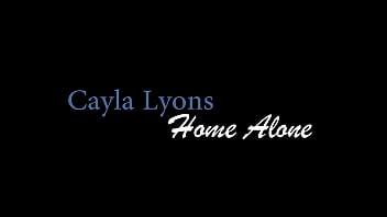 Preview 1 of Mother Son Choda Chodi - Czech blonde Cayla Lyons masturbates her wet pussy to orgasm at home in bed
