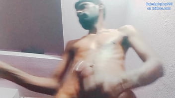 Preview 3 of Grosse Faise - Rajeshplayboy993 continuously spitting on cock and cumming in the glass