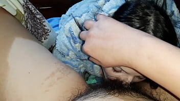 Preview 4 of Mom Sleeping And Son Sex - My neighbor started petting and licking me while her girlfriend was resting next to me - Girls fly orgasm