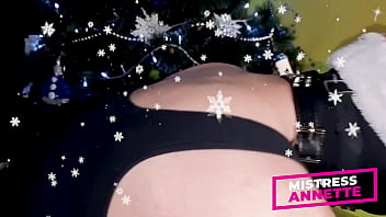 Preview 1 of Big Boos Sex Videos - CHRISTMAS FUCK. LOOK WHAT IS HERE UNDER MY TREE.