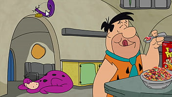 Preview 3 of Hottest Xxxvideo - Booty Pebbles - Barney fucks Wilma Flintstone in the shower (Episode 2)