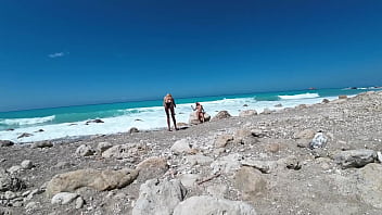 Preview 2 of Xxxxxvn Com - Blowjob Cum eat Ass lick and Pissing&#039_s on the beach