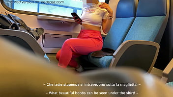 Preview 1 of Gay Arabian Xxx - MASTURBO UNO SCONOSCIUTO IN TRENO DAVANTI A TUTTI
