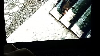 Preview 2 of Wife On Rack - Skyrim: perra tiene que persuadir al guardia