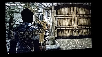 Preview 1 of Wife On Rack - Skyrim: perra tiene que persuadir al guardia