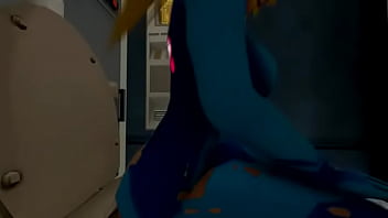 Preview 1 of Young Cple - Samus (Zero Suit) on toilet
