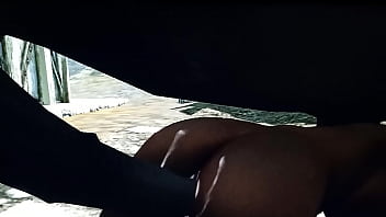 Preview 4 of Gracie Glam Romantic - Skyrim: perra se coje al caballo antes de comprarlo