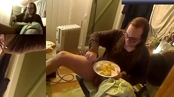Preview 1 of Sunny Leone Urin - Prep for dance 39,  eating,  hydrating(2 days and 2 dances since last orgasm,  20220708)
